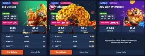 velwins casino tournaments